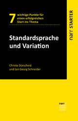 Standardsprache und Variation - Christa Dürscheid, Jan Georg Schneider