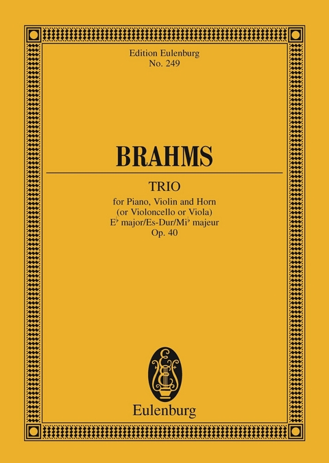 Trio Eb major - Johannes Brahms