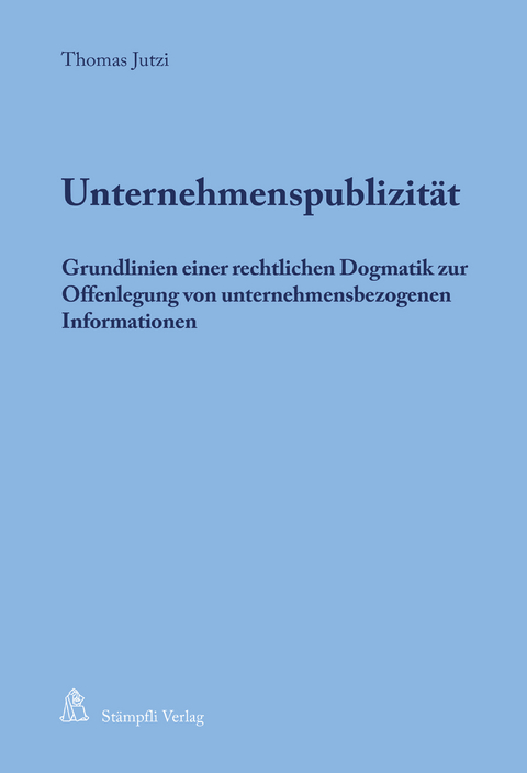 Unternehmenspublizität - Thomas Jutzi