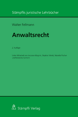 Anwaltsrecht - Walter Fellmann