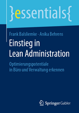 Einstieg in Lean Administration - Frank Balsliemke, Anika Behrens