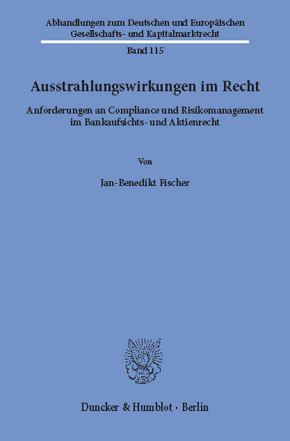 Ausstrahlungswirkungen im Recht. -  Jan-Benedikt Fischer