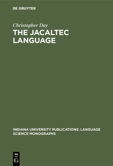 The Jacaltec Language - Christopher Day