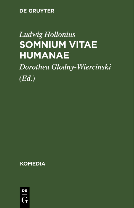 Somnium Vitae Humanae - Ludwig Hollonius