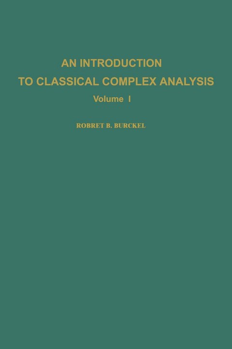 Introduction to Classical Complex Analysis