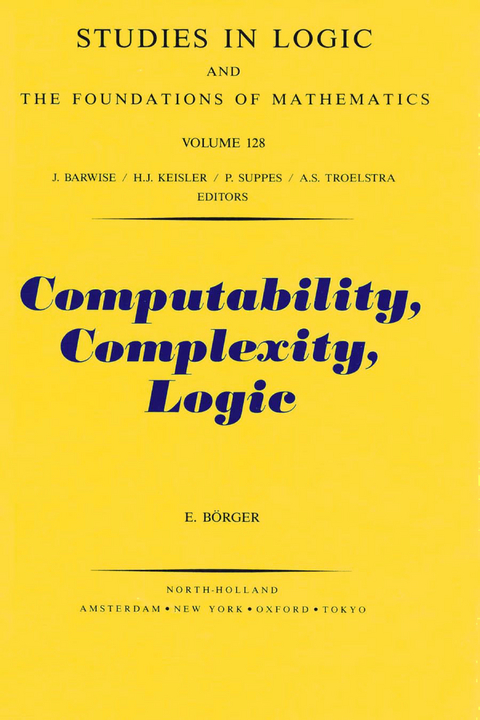 Computability, Complexity, Logic -  E. Borger