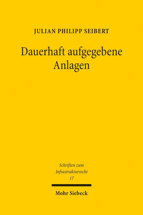 Dauerhaft aufgegebene Anlagen -  Julian Philipp Seibert