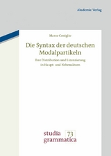 Die Syntax der deutschen Modalpartikeln - Marco Coniglio