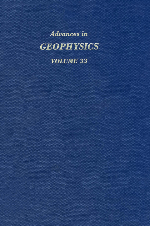 Advances in Geophysics