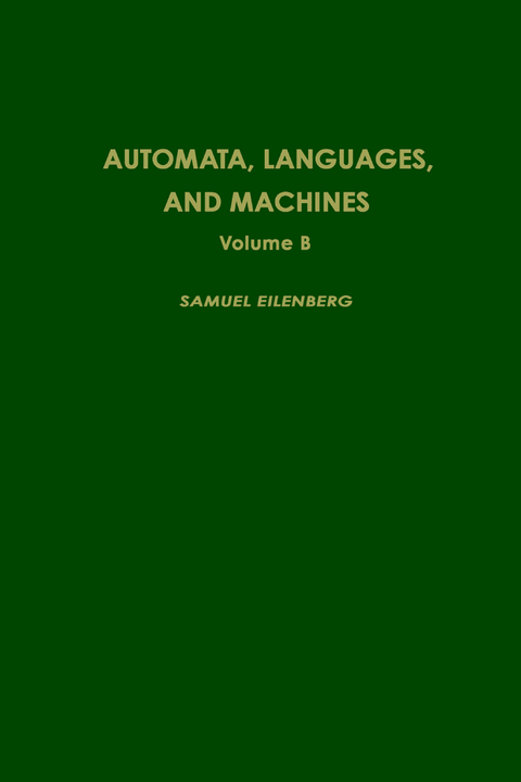 Automata, Languages, and Machines