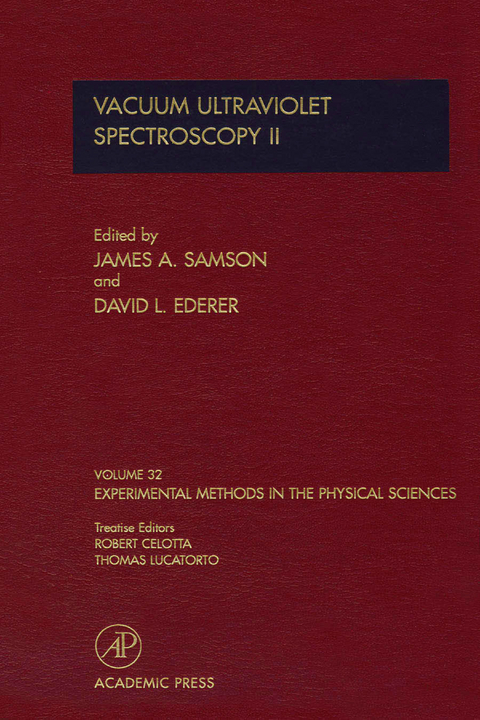 Vacuum Ultraviolet Spectroscopy II