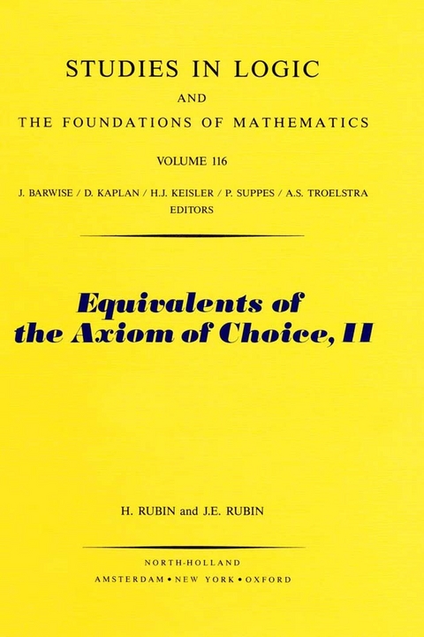 Equivalents of the Axiom of Choice, II -  H. Rubin,  J.E. Rubin