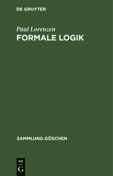 Formale Logik - Paul Lorenzen