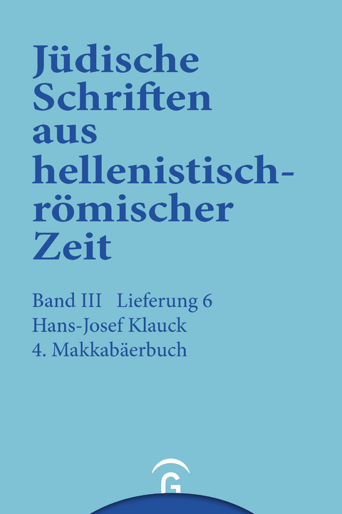 4.  Makkabäerbuch -  Hans-Josef Klauck