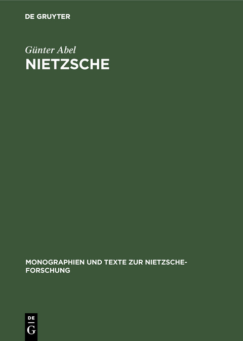 Nietzsche -  Günter Abel