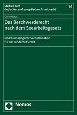 Das Beschwerderecht nach dem Seearbeitsgesetz - Carlo Maus