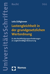 Lastengleichheit in der grundgesetzlichen Wertordnung - Leila Züllighoven