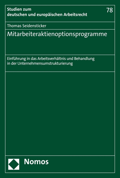 Mitarbeiteraktienoptionsprogramme - Thomas Seidensticker