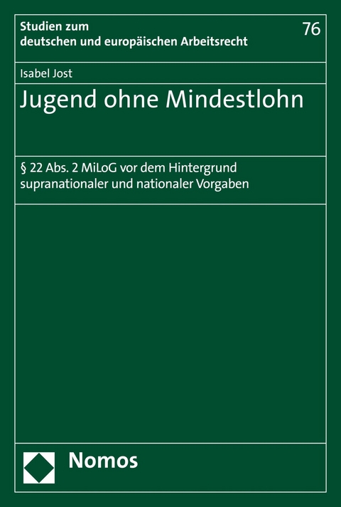 Jugend ohne Mindestlohn - Isabel Jost