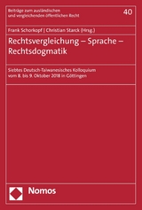 Rechtsvergleichung - Sprache - Rechtsdogmatik - 