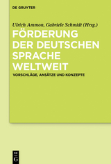 Förderung der deutschen Sprache weltweit - 