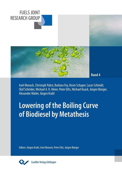 Lowering of the boiling curve of biodiesel by metathesis -  J&  #xFC;  rgen B&  #xFC;  nger et. al