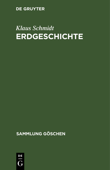 Erdgeschichte - Klaus Schmidt