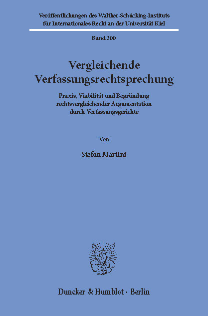 Vergleichende Verfassungsrechtsprechung. -  Stefan Martini