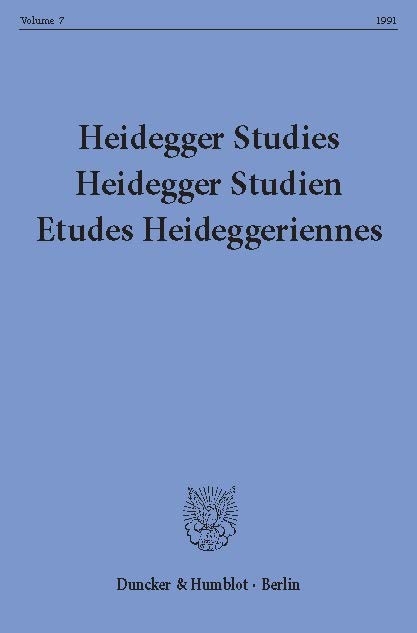 Heidegger Studies / Heidegger Studien / Etudes Heideggeriennes. - 