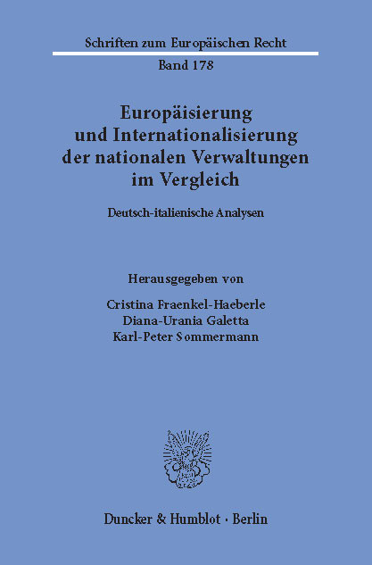 Europäisierung und Internationalisierung der nationalen Verwaltungen im Vergleich. - 