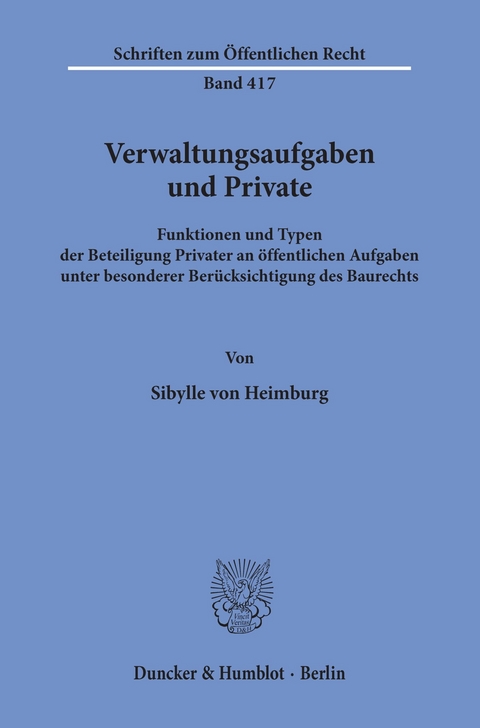 Verwaltungsaufgaben und Private. -  Sybille von Heimburg