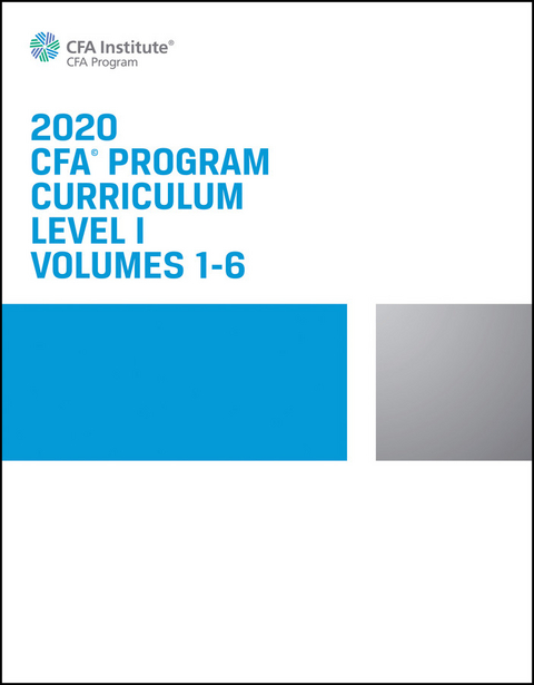 CFA Program Curriculum 2020 Level I Volumes 1-6 Box Set -  CFA Institute