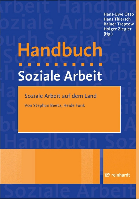 Soziale Arbeit auf dem Land -  Stephan Beetz,  Heide Funk