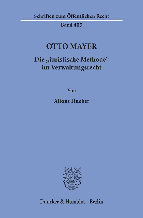 Otto Mayer. -  Alfons Hueber