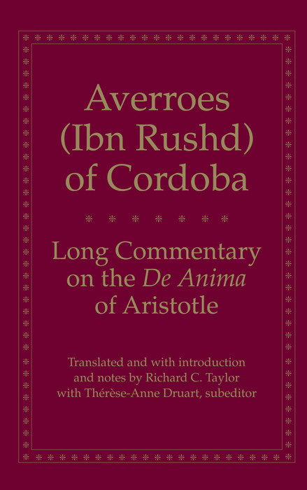 Long Commentary on the De Anima of Aristotle -  Averroes