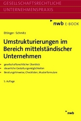 Umstrukturierungen im Bereich mittelständischer Unternehmen - Jochen Ettinger, Markus Schmitz