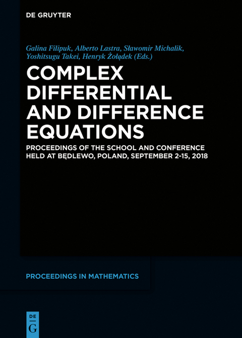 Complex Differential and Difference Equations - 