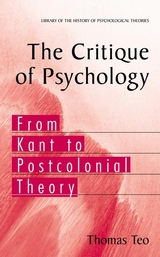 The Critique of Psychology - Thomas Teo