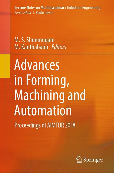 Advances in Forming, Machining and Automation - 