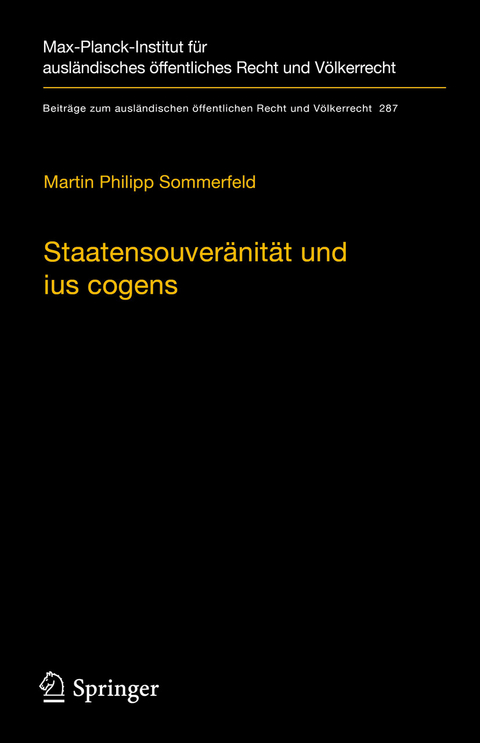 Staatensouveränität und ius cogens - Martin Philipp Sommerfeld