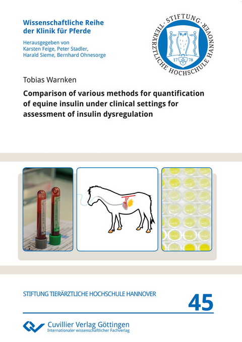 Comparison of various methods for quantification of equine insulin under clinical settings for assessment of insulin dysregulation -  Tobias Warnken