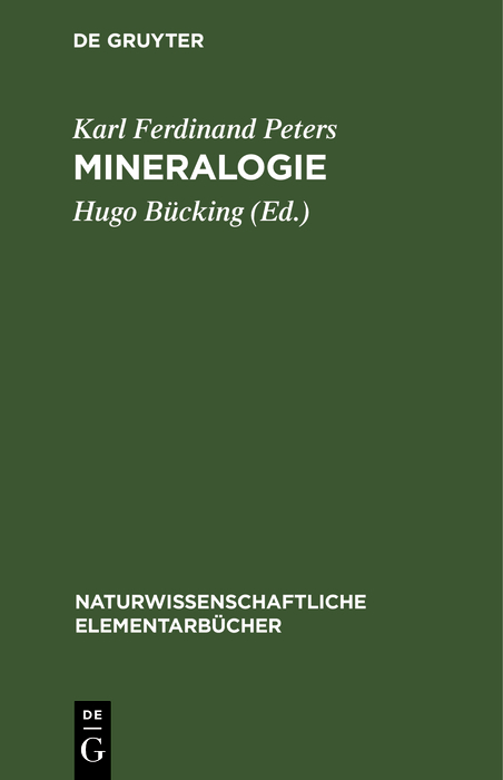 Mineralogie - Karl Ferdinand Peters