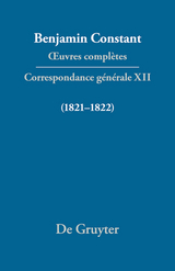 Correspondance générale 1821–1822 - 