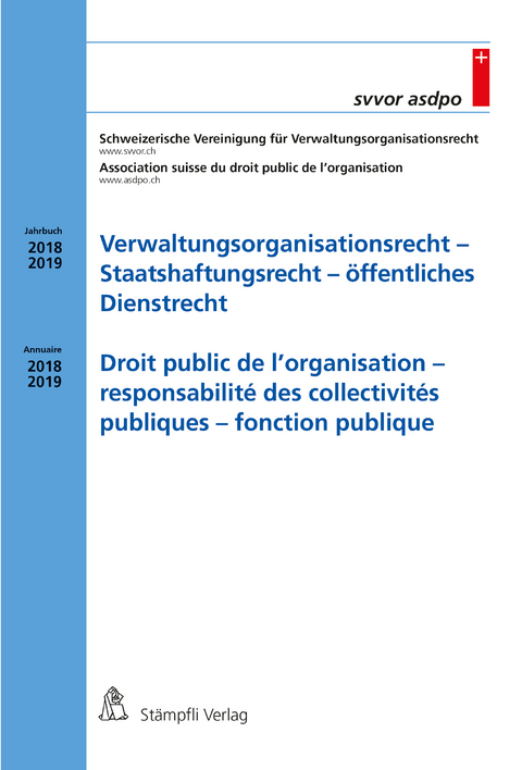 Verwaltungsorganisationsrecht - Staatshaftungsrecht - öffentliches Dienstrecht - 