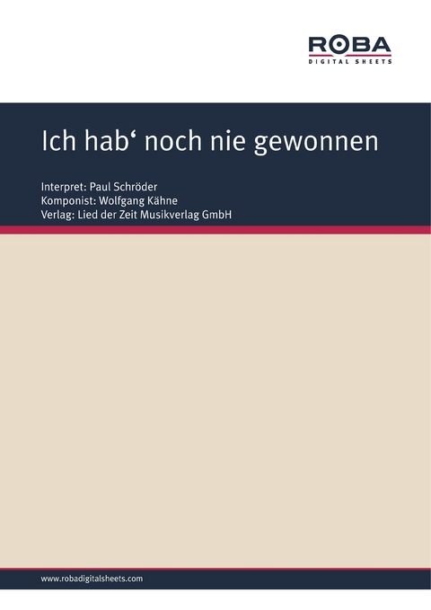 Ich hab' noch nie gewonnen - Wolfgang Kähne, Wolfgang Brandenstein