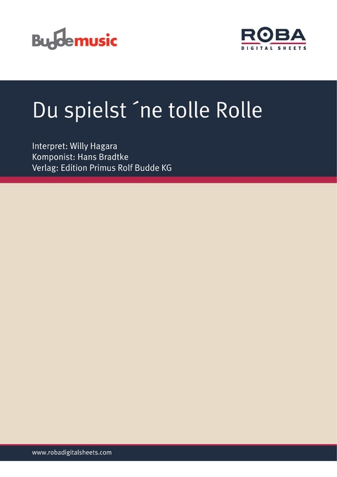 Du spielst ´ne tolle Rolle - Hans Carste, Hans Bradtke