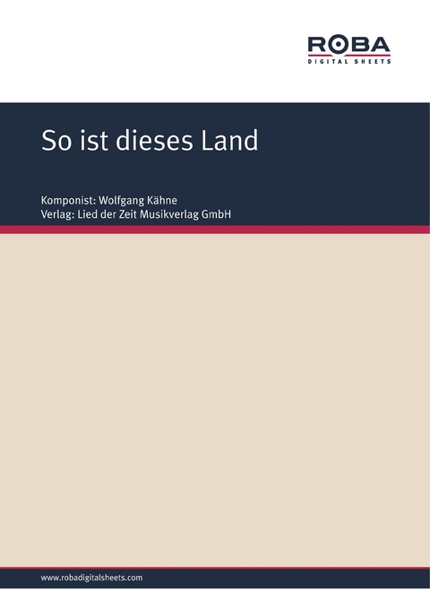 So ist dieses Land - Wolfgang Kähne, Dietmar Lang