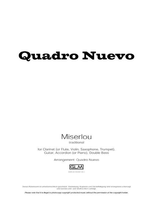 Miserlou - Mulo Francel, Andreas Hinterseher, D. D. Lowka, Robert Wolf