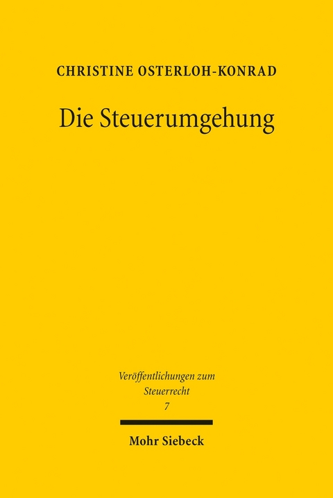 Die Steuerumgehung -  Christine Osterloh-Konrad