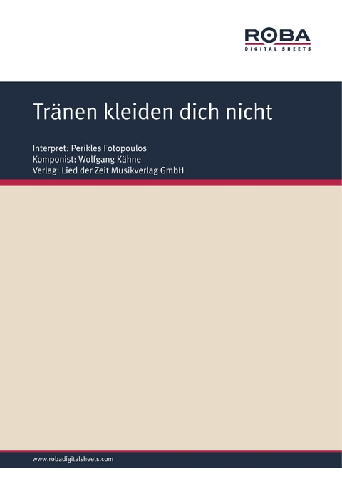 Tränen kleiden dich nicht - Dieter Schneider